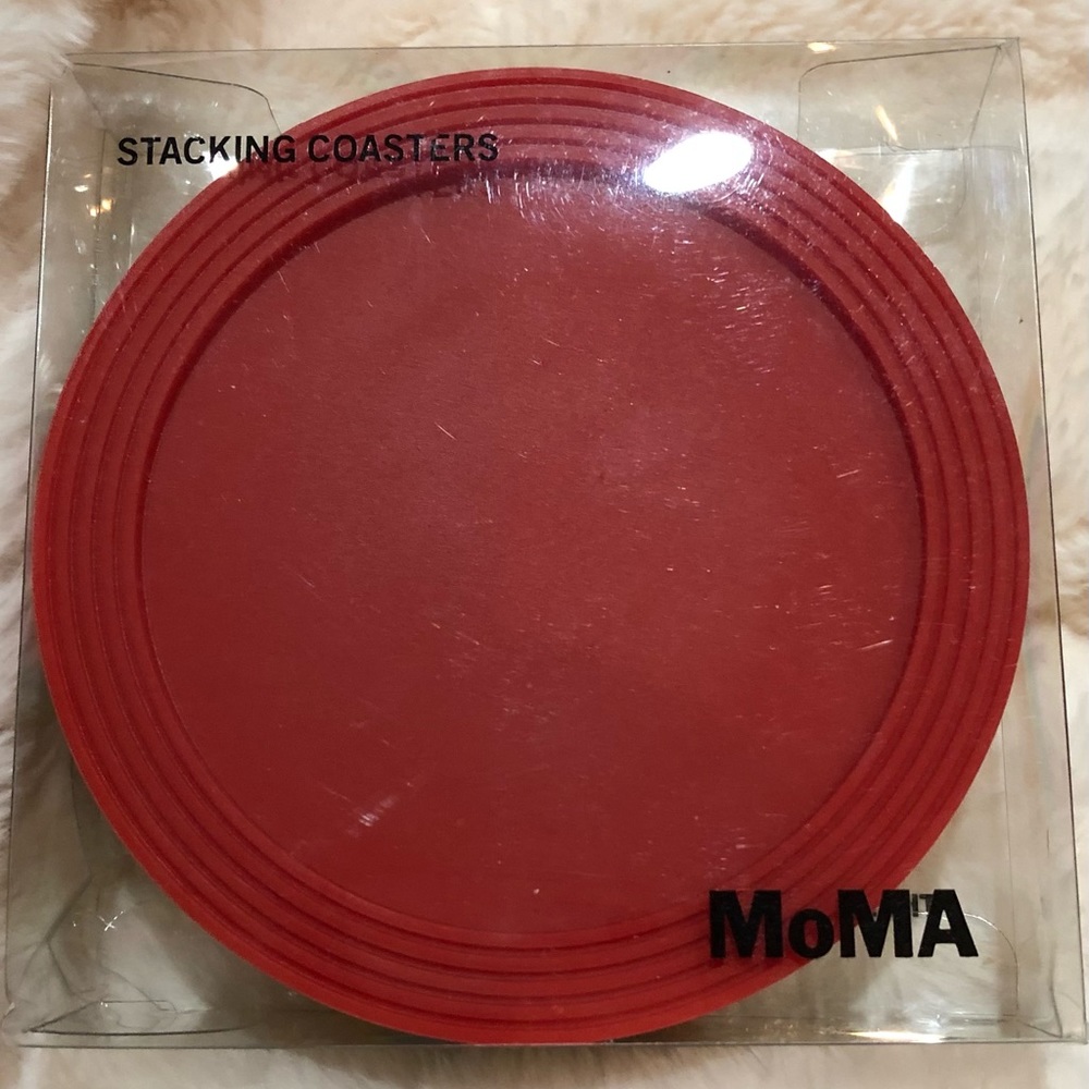 MOMA NY silicone stacking coasters